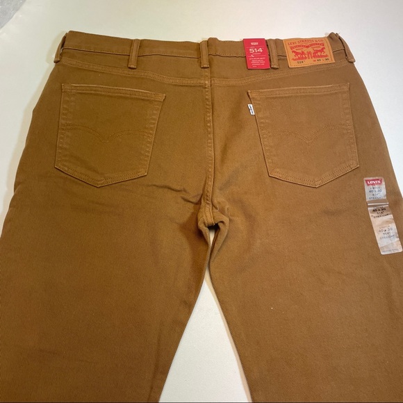 Levi's 514 Brown Jeans 40x30 NEW - Picture 6 of 6